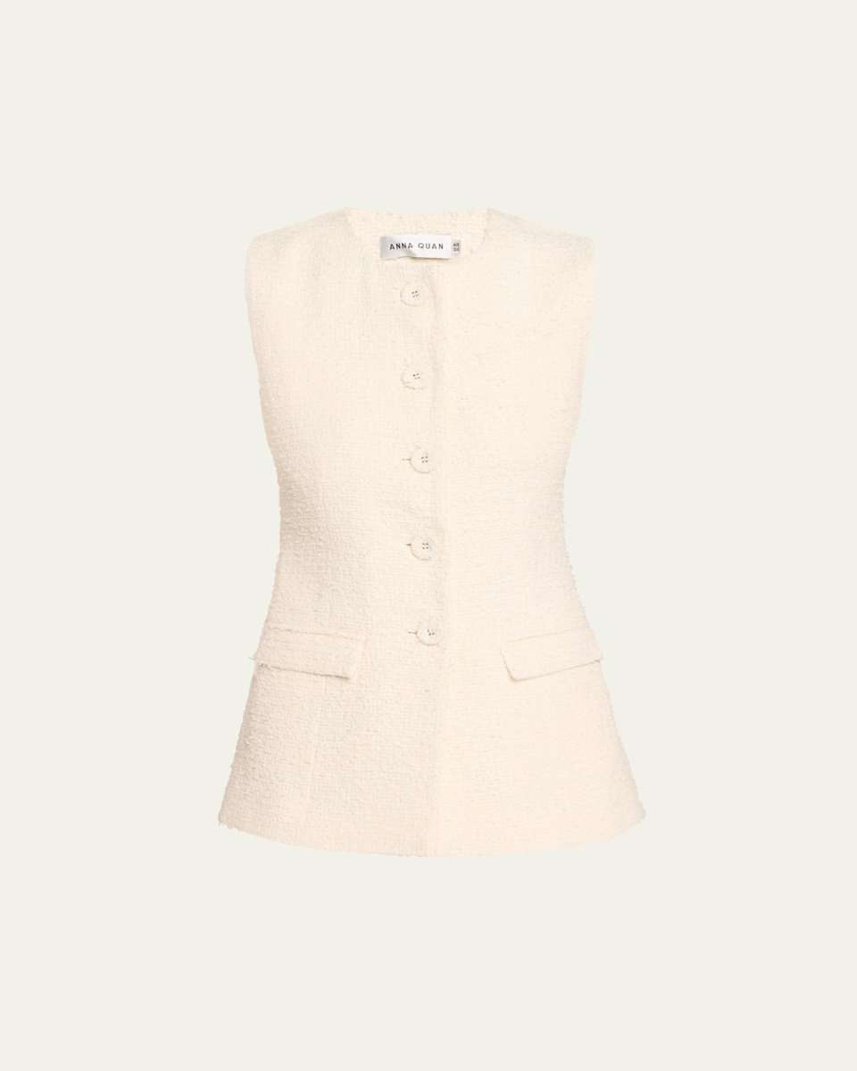 Bailey Sleeveless Tweed Top
